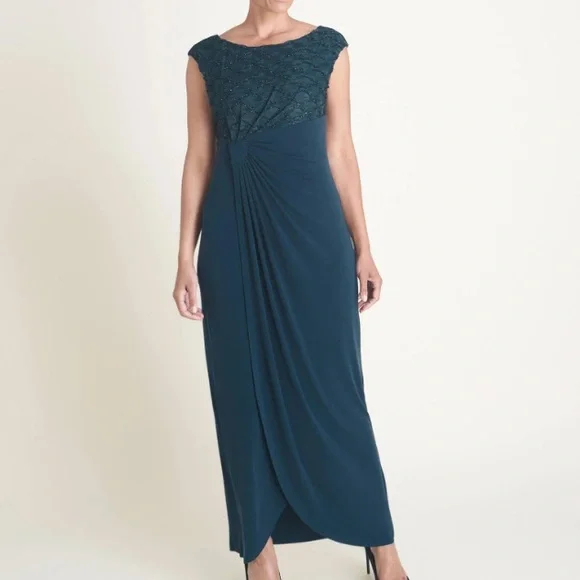 connected apparel Dresses Lisa Dark Mallard Evening Floor